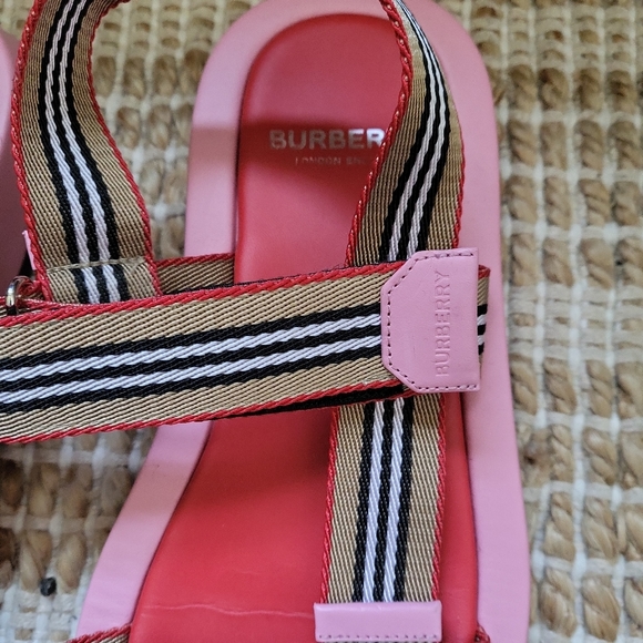 Burberry Cloth Sporty Sandals - Picture 2 of 6